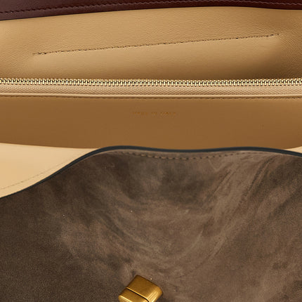 Versace Brown Calfskin Shoulder Bag Versace