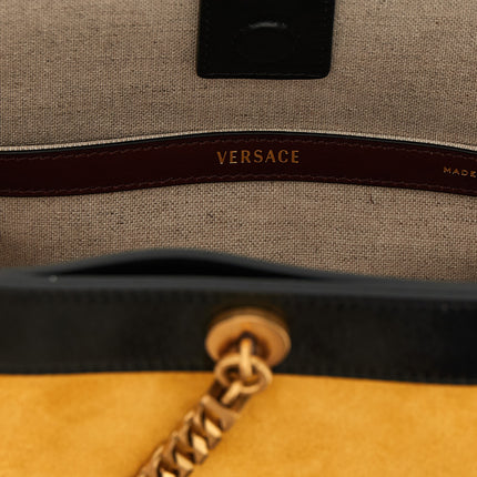 Versace Bicolor Calfskin Shoulder Bag Versace