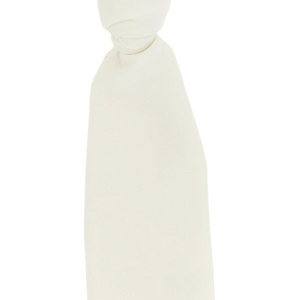 Brunello Cucinelli White Cashmere Scarf Brunello Cucinelli