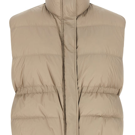 Brunello Cucinelli Gray Polyester Sleeveless Jacket Brunello Cucinelli