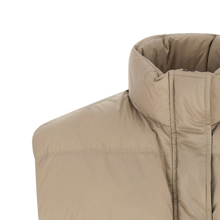 Brunello Cucinelli Gray Polyester Sleeveless Jacket Brunello Cucinelli