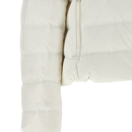 Brunello Cucinelli White Polyester Full-Length Jacket Brunello Cucinelli