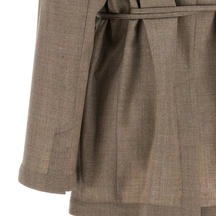 Brunello Cucinelli Beige Virgin Wool Blazer Brunello Cucinelli