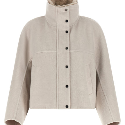 Brunello Cucinelli Gray Virgin Wool Coat Brunello Cucinelli