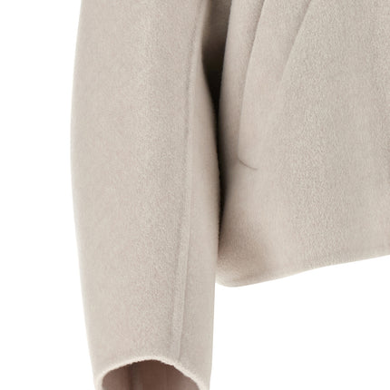 Brunello Cucinelli Gray Virgin Wool Coat Brunello Cucinelli