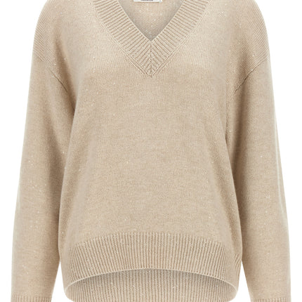 Brunello Cucinelli Beige Cashmere Cardigan Brunello Cucinelli