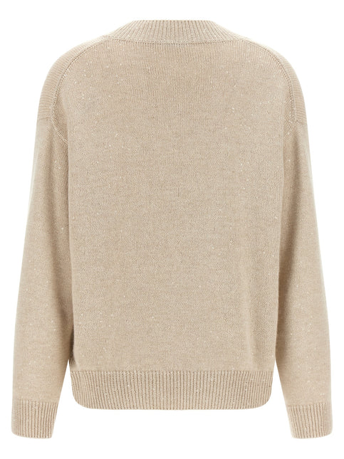 Brunello Cucinelli Beige Cashmere Cardigan Brunello Cucinelli