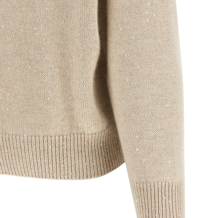Brunello Cucinelli Beige Cashmere Cardigan Brunello Cucinelli