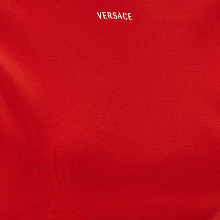 Versace Multicolor Cotton Short Dress Versace