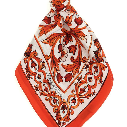 Dolce & Gabbana Orange Silk Foulard Dolce & Gabbana