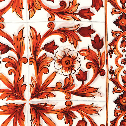 Dolce & Gabbana Orange Silk Foulard Dolce & Gabbana