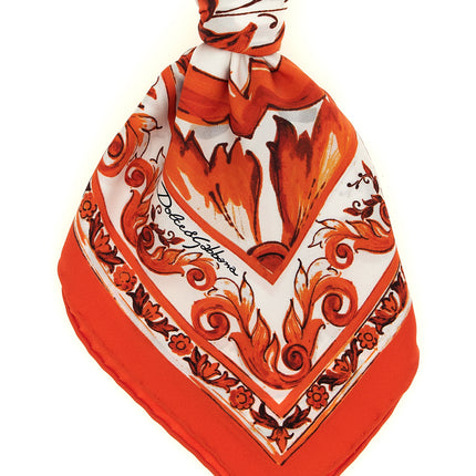 Dolce & Gabbana Orange Silk Foulard Dolce & Gabbana