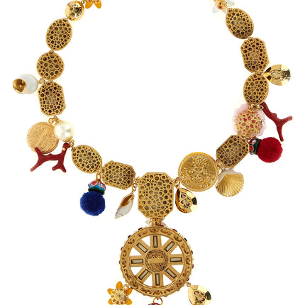 Dolce & Gabbana Multicolor Metal Necklace Dolce & Gabbana