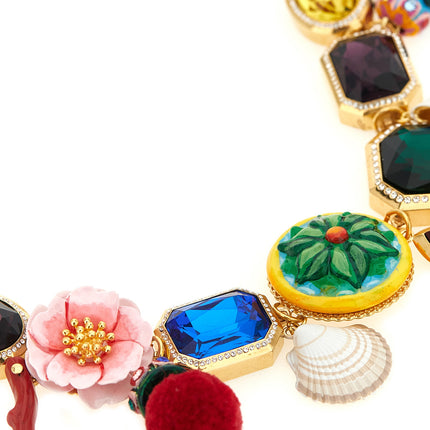 Dolce & Gabbana Multicolor Metal Necklace Dolce & Gabbana