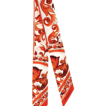 Dolce & Gabbana Orange Silk Foulard Dolce & Gabbana