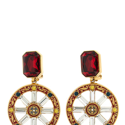 Dolce & Gabbana Multicolor Brass Earrings Dolce & Gabbana