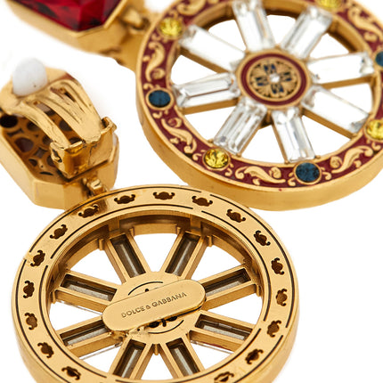 Dolce & Gabbana Multicolor Brass Earrings Dolce & Gabbana