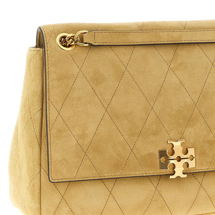 Tory Burch Beige Calfskin Shoulder Bag Tory Burch