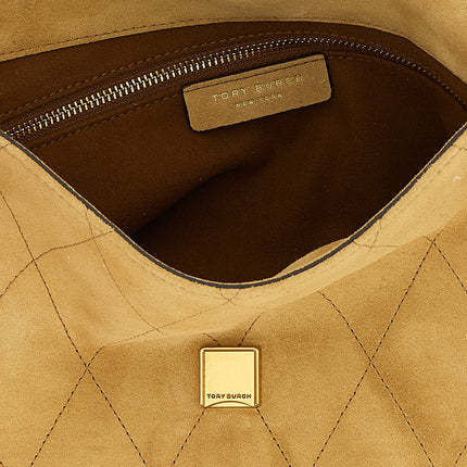 Tory Burch Beige Calfskin Shoulder Bag Tory Burch