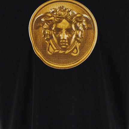 Versace Black Cotton T-Shirt Versace