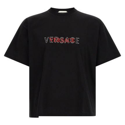 Versace Black Cotton T-Shirt Versace