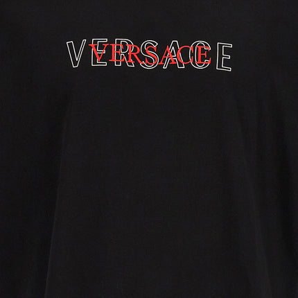 Versace Black Cotton T-Shirt Versace