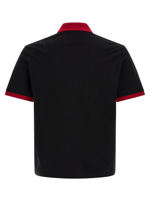 Versace Black Cotton Polo Shirt Versace