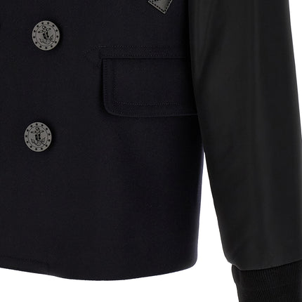 Dsquared² Blue Wool Coat Dsquared²