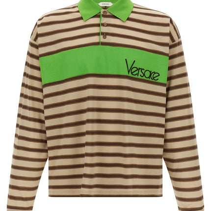 Versace Multicolor Cotton Polo Shirt Versace