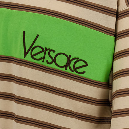 Versace Multicolor Cotton Polo Shirt Versace