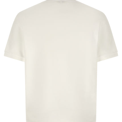 Versace White Cotton Polo Shirt Versace