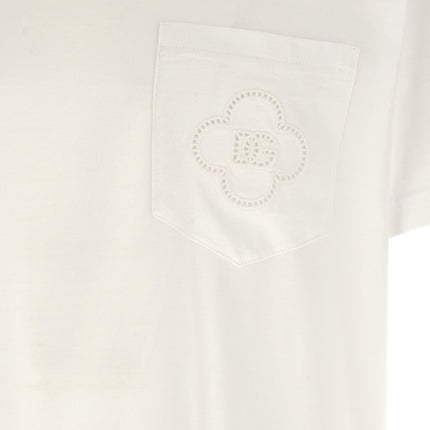 Dolce & Gabbana White Cotton T-Shirt Dolce & Gabbana
