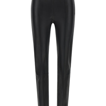 Brunello Cucinelli Black Lamb Leather Leggings Brunello Cucinelli