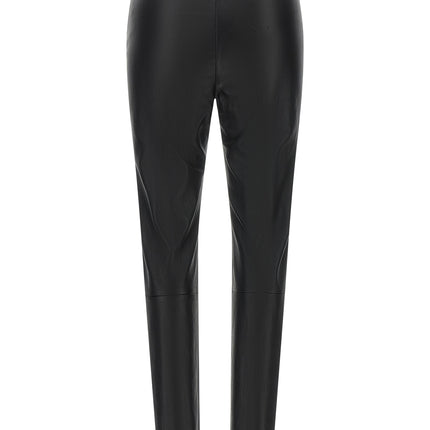 Brunello Cucinelli Black Lamb Leather Leggings Brunello Cucinelli
