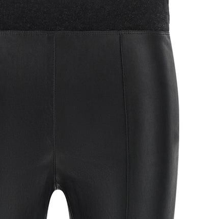 Brunello Cucinelli Black Lamb Leather Leggings Brunello Cucinelli