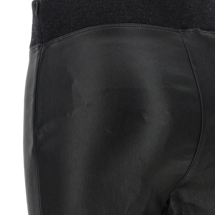 Brunello Cucinelli Black Lamb Leather Leggings Brunello Cucinelli