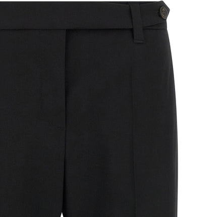 Brunello Cucinelli Black Virgin Wool Dress Pants Brunello Cucinelli