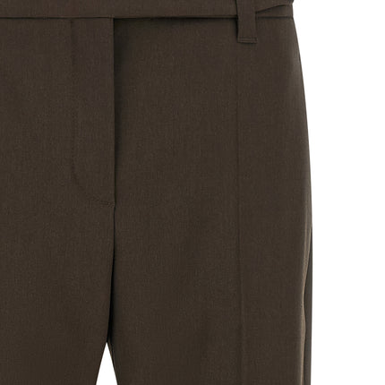 Brunello Cucinelli Brown Virgin Wool Dress Pants Brunello Cucinelli
