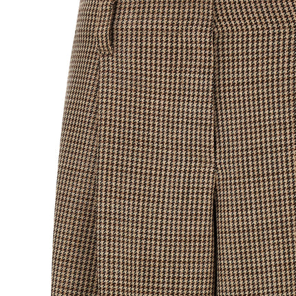 Brunello Cucinelli Brown Virgin Wool Flared Pants Brunello Cucinelli