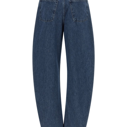 ROTATE BIRGER CHRISTENSEN Blue Organic Cotton Relaxed Fit Jeans ROTATE BIRGER CHRISTENSEN