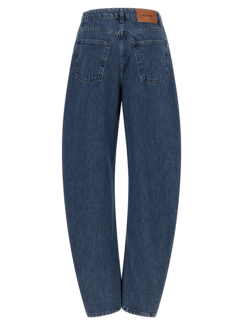 ROTATE BIRGER CHRISTENSEN Blue Organic Cotton Relaxed Fit Jeans ROTATE BIRGER CHRISTENSEN