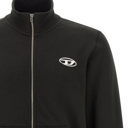 Diesel Black Cotton Sweatshirt Diesel