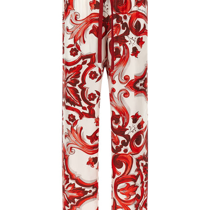 Dolce & Gabbana Multicolor Silk Casual Pants Dolce & Gabbana