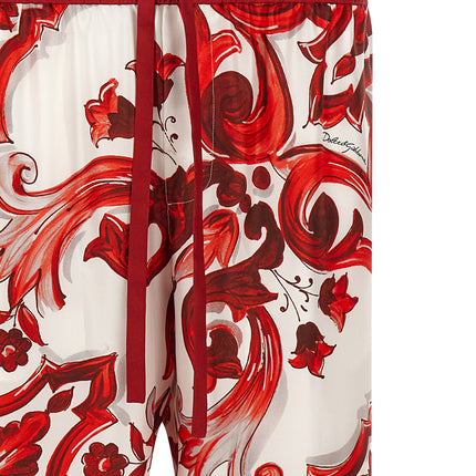 Dolce & Gabbana Multicolor Silk Casual Pants Dolce & Gabbana