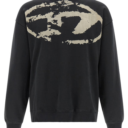 Diesel Black Cotton Sweatshirt Diesel