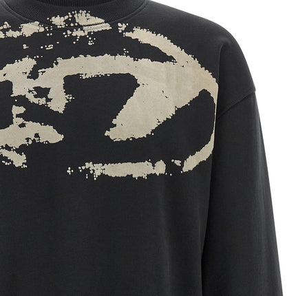 Diesel Black Cotton Sweatshirt Diesel