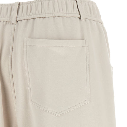 Brunello Cucinelli Beige Cotton Athletic Pants