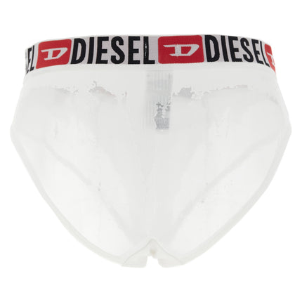Diesel White Cotton Briefs Diesel