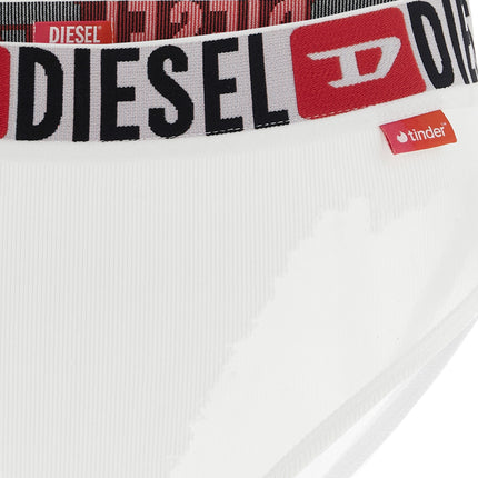 Diesel White Cotton Briefs Diesel