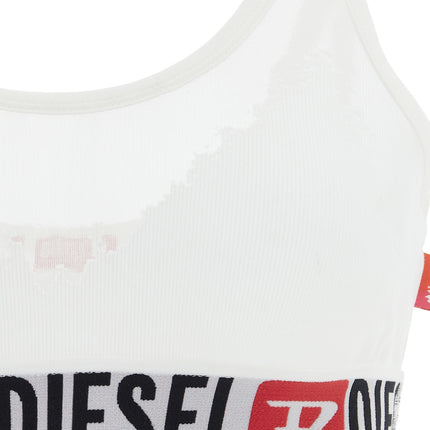 Diesel White Cotton Bra Diesel